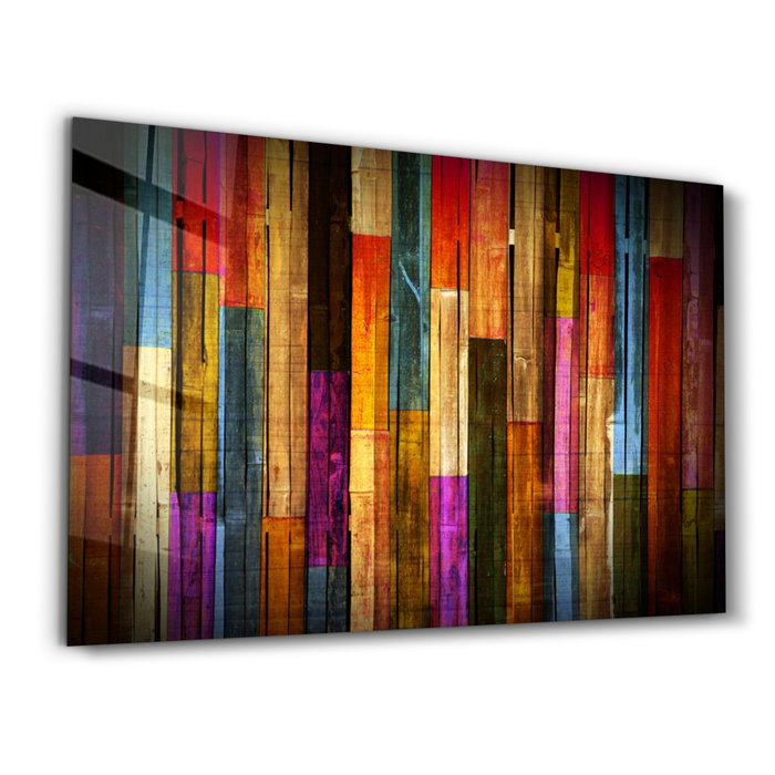 Wallity Pintura Decorativa de Vidrio Templado Multicolor 70 x 110 cm